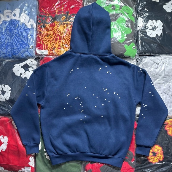 Sp5der Alania Blue Star Hoodie for Women - Picture 4 of 6